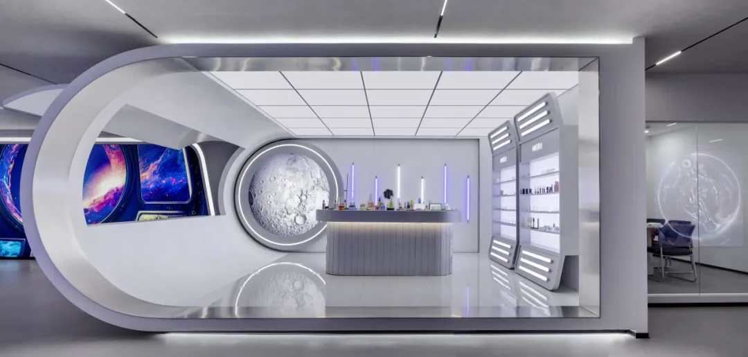 安特未來靈感艙化妝品企業(yè)展廳裝修設(shè)計(圖10) 安特未來靈感艙化妝品企業(yè)展廳裝修設(shè)計(圖10)