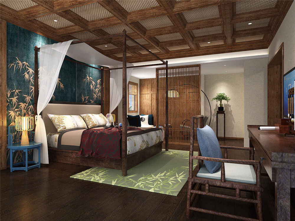 鄭州民宿裝修設(shè)計(jì)案例效果圖(圖6) 鄭州民宿裝修設(shè)計(jì)案例效果圖(圖6)